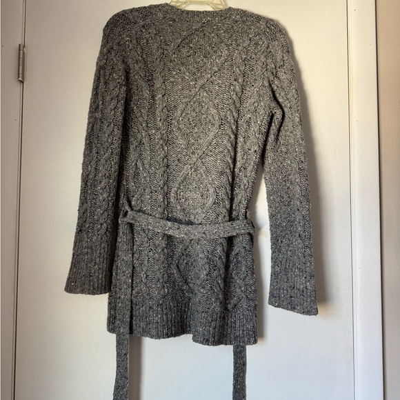 J. Crew Button Front Tie Waist Hand Knit Cardigan - Picture 3 of 4